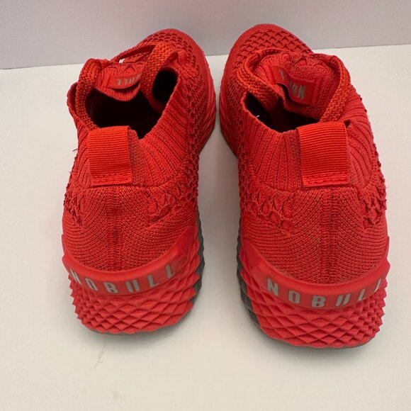 Nobull Men\'s Diamond Knit Orange Runner Sneakers Size 10M 11.5W Never warn